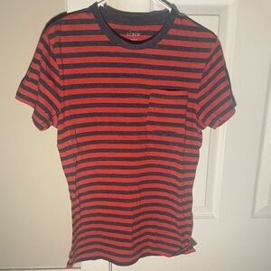 J. Crew Striped Pocket T-shirt